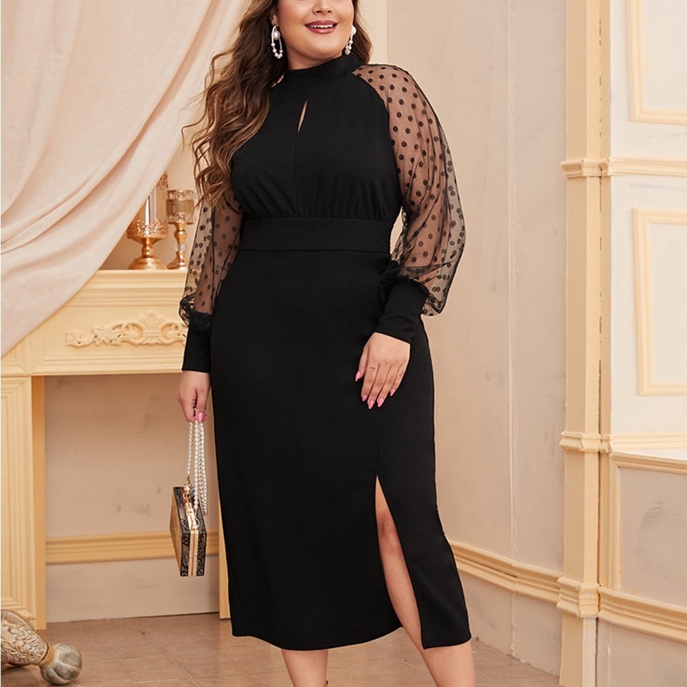 Black elegant, dress fits size 12-14